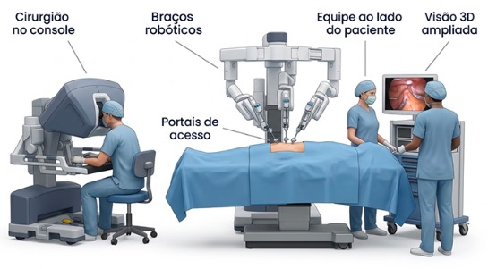 Cirurgia robótica na coloproctologia: o que muda para o paciente na prática