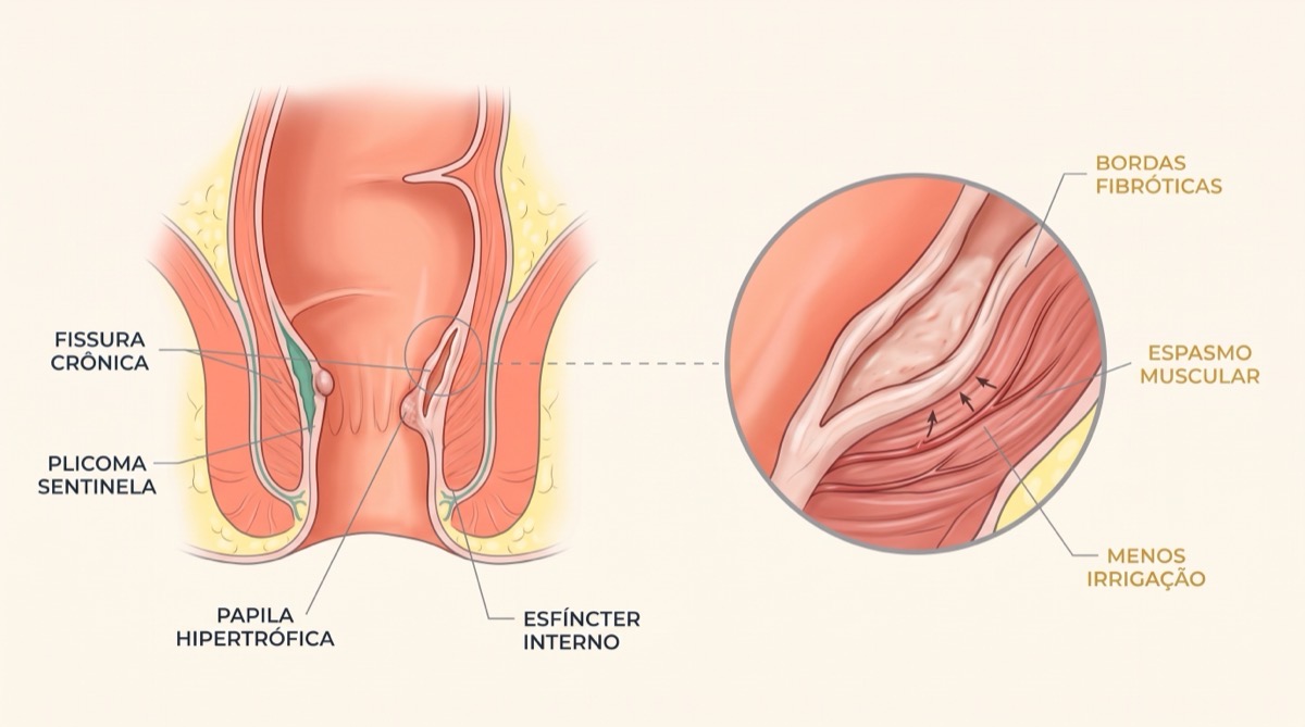 Fissura anal crônica, como quebrar o ciclo da dor sem arriscar a continência