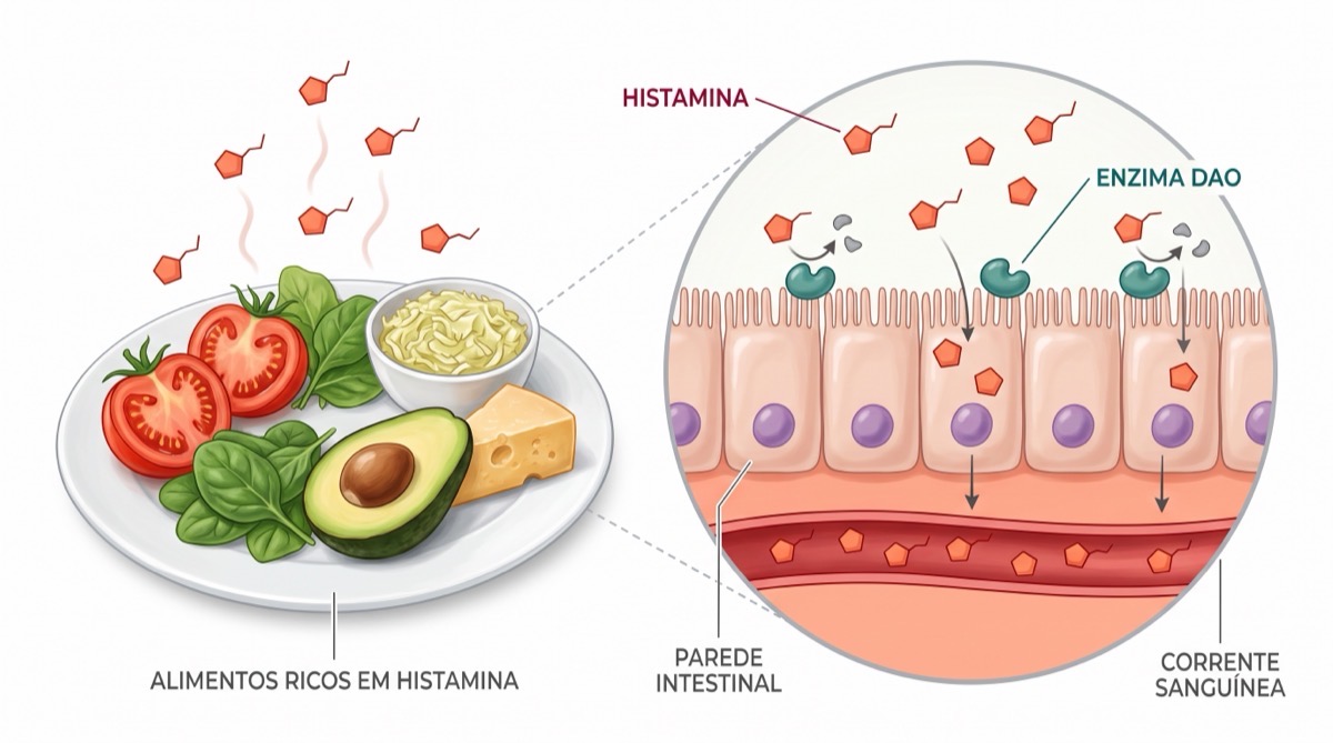 Intolerância à histamina, quando alimentos saudáveis parecem fazer mal