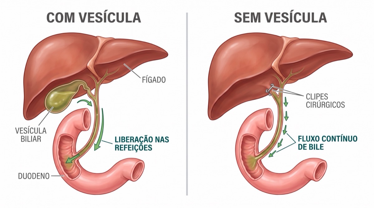 Vida sem vesícula: como o corpo se adapta e o que fazer para a digestão voltar ao normal