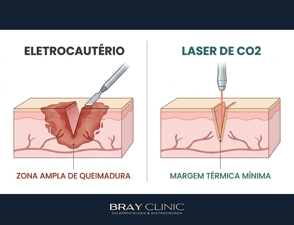 Laser de CO2 para hemorroidas, a precisão que muda o pós-operatório da cirurgia