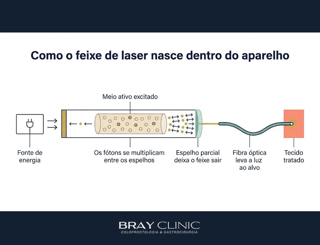 Como funciona o laser no corpo, a física que transforma luz em tratamento